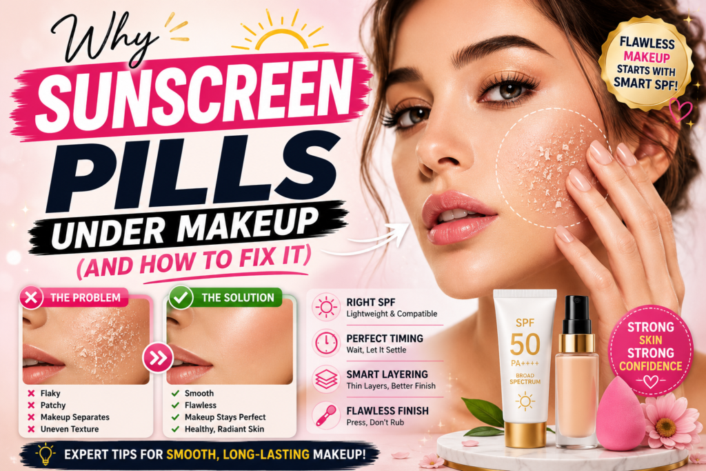 Why Sunscreen Pills Under Makeup (And How to Fix It)