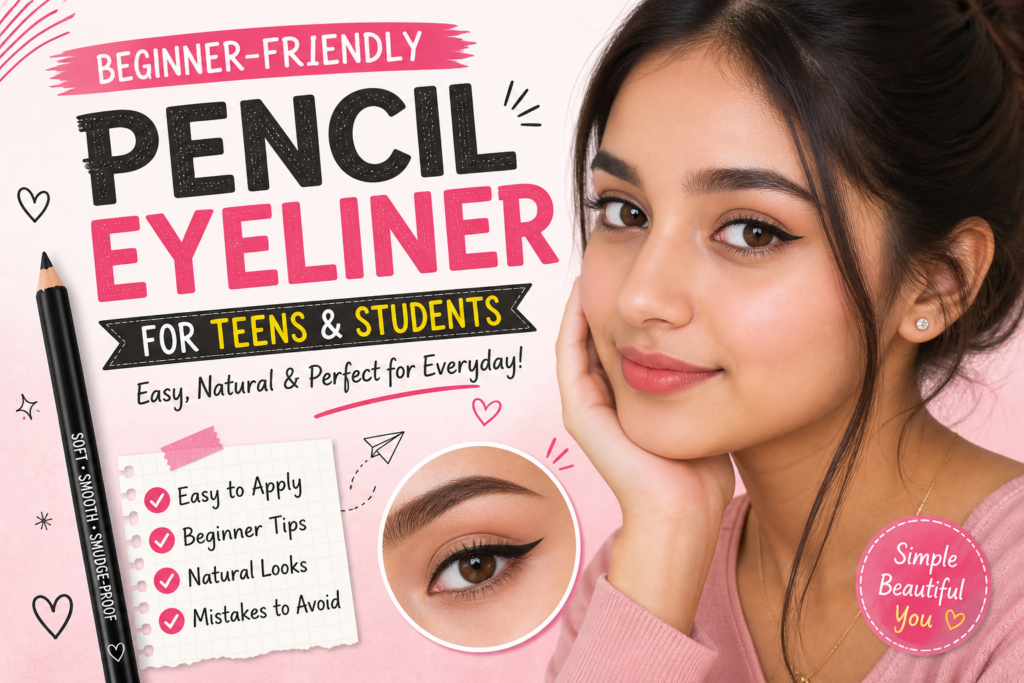 Beginner-Friendly Pencil Eyeliner for Teens & Students