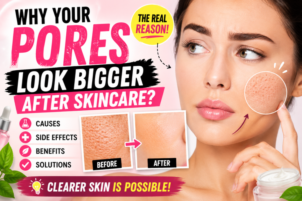 Why Your Pores Look Bigger After Skincare