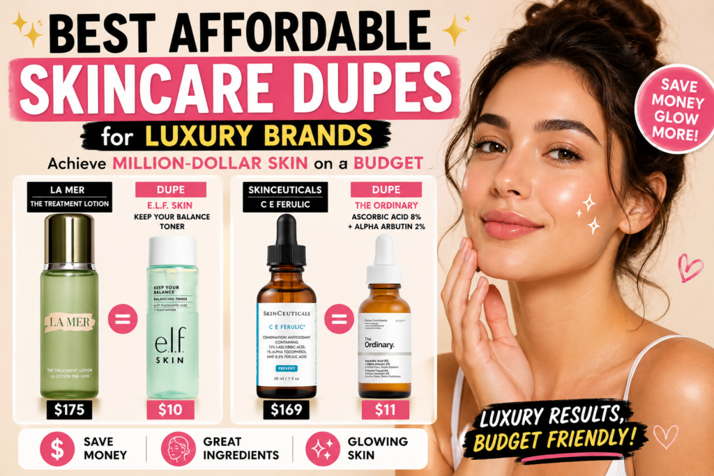 Best Affordable Skincare Dupes for Luxury Brands