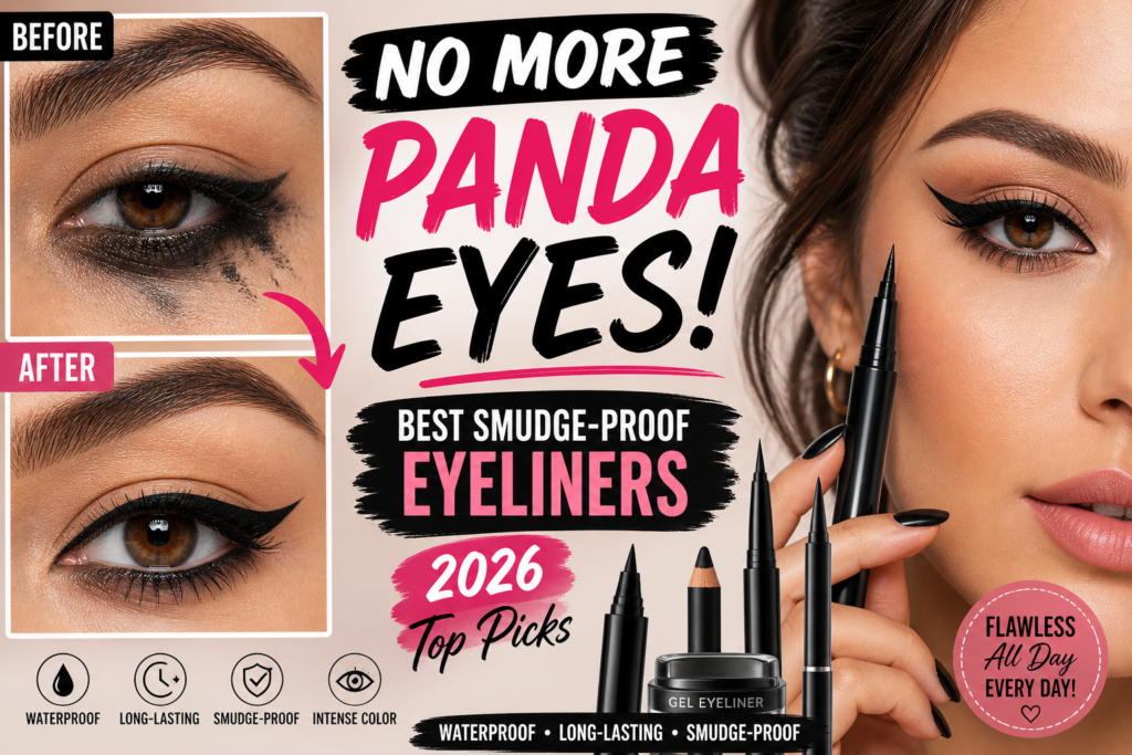 No More Panda Eyes – Best Smudge-Proof Eyeliners