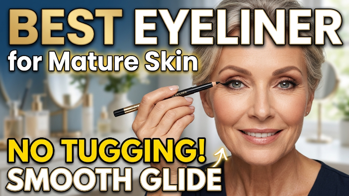 Best Eyeliner for Mature Skin (No Tugging, Smooth Glide)